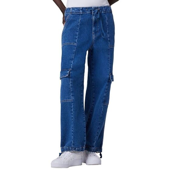 Hudson Estilo Cargo Wide Leg Denim Jeans - Picture 1 of 13